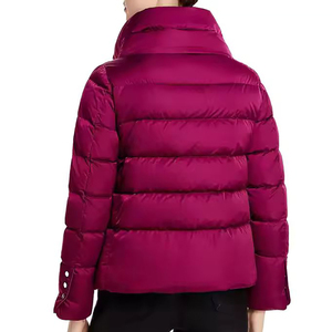 High Quality <b>Fabric</b> Zip Up Winter Women Puffer Jacket / Top Trend Products Long Sleeves Hooded Puffer Jacket For Women - Product Image 6