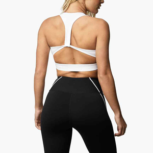 New High Quality Solid Sports Bra Beauty Back Gym Athletic Fitness Clothing High Waist Yoga Set Cotton <b>Leggings</b> Underwear - Product Image 2