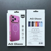 Coque de téléphone magnétique en verre AG pour iPhone 18 17 16 15 14 13 Pro Max, finition mate givrée, antichoc, échange instantané