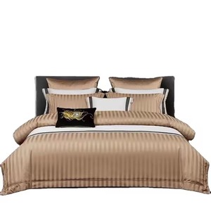 Ensemble de literie de collection hôtelière 100 % coton de qualité supérieure, respirant, avec housse de couette et taie d'oreiller, technique de tissage avec logo personnalisé - Product Image 6