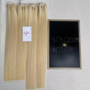 Extensiones de Cabello Humano Virgen Vietnamita Rubio 613, Liso, Doble Trama, 100% Alineado con la Cutícula, Doble Trama a Máquina, 100g, Tejido 24/7 - Product Image 1