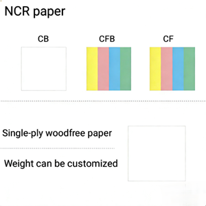 กระดาษ NCR คุณภาพสูง สีฟ้า/ขาว/เขียว/ชมพู 55 แกรม 4 ชั้น สำหรับพิมพ์แบบไม่ใช้กระดาษคาร์บอน มีทั้งแบบม้วนและแบบแผ่น - Product Image 3