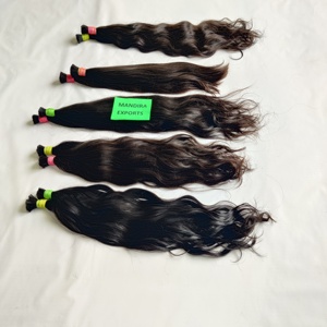 วิกผมตรง100% สำหรับคนผมตรงแบบอินเดียไม่ผ่านกระบวนการทางเคมีเป็นมัดผมมนุษย์ - Product Image 3