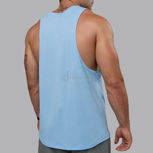 Custom Logo <b>Men</b> Running Tank Tops High Quality Mesh <b>Vest</b> <b>White</b> Gym Fitness Workout Outdoor Sportswear Wholesale - Product Image 2