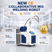 Nouveau robot de soudage MIG collaboratif CE 6 axes, charge utile de 5 kg, PLC pour la fabrication de pièces automobiles et d'appareils électroménagers, haute productivité Surcar