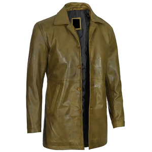 Fashion SOLID Color Woolen <b>Coat</b> <b>Men's</b> Cross-border Woolen <b>Long</b> Trench <b>Coat</b> <b>Men's</b> Casual Windbreaker - Product Image 4