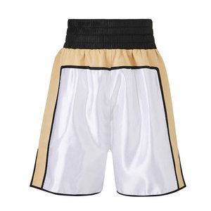 Shorts de boxe Muay Thai pour hommes en coton-polyester respirant 180g, personnalisables pour l'entraînement MMA et les arts martiaux, marque sur mesure, vente en gros - Product Image 2