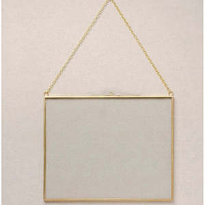 Cadre photo horizontal carré moderne à suspendre, couleur or, laiton, cristal, métal, bois, résine, miroir carré, décoration intérieure, mariage - Product Image 3