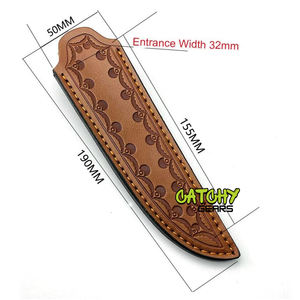 Fourreau de couteau en cuir de chasse bricolage personnalisé en différentes tailles et couleurs pour application de couteau Bowie Support OEM - Product Image 2
