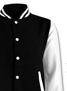 Letterman Custom Luxury Black Varsity Chaquetas Chaqueta Hombres Manga de cuero Letterman Varsity Jacket para hombres - Product Image 3