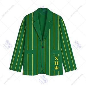 Chi Eta Phi Custom Greek Men's Business Blazer Tallas grandes Estilo transpirable - Product Image 1