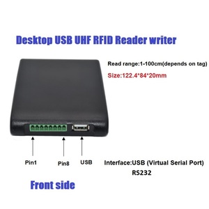 Lecteur/<span class=keywords><strong>écrivain</strong></span> RFID UHF de bureau haute performance 860-960 MHz ISO 18000-6C, longue portée 0-2 m, prend en charge la lecture/écriture, ABS durable, Windows - Product Image 3