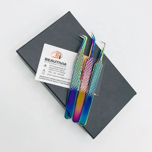 คีมหนีบขนตาปลอมแบบโค้งและแยกได้90องศาแหนบต่อขนตาปลอม - Product Image 3