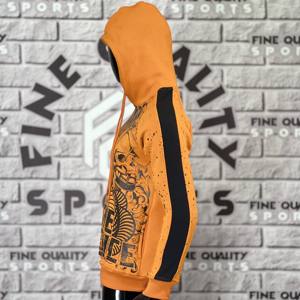 Sudadera con capucha de hombre de lana gruesa de algodón 100% al por mayor 400-500 Sudadera con capucha de impresión digital personalizada GSM para invierno Sudadera con capucha OEM personalizada - Product Image 4