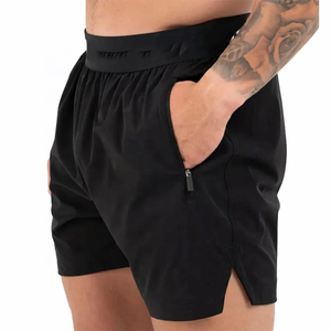 Shorts de sport pour hommes en gros, grandes tailles, respirants, coupe ajustée, pour la gym, le jogging et la plage - Product Image 4