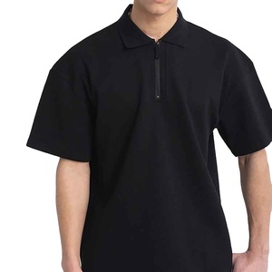 Polo homme uni de haute qualité, design moderne et ample, tissu durable, sélection de couleurs vibrantes, sensation décontractée, tenue professionnelle. - Product Image 3