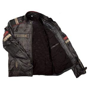 Blouson en cuir de moto unisexe homologué CE 2025, coupe-vent, service personnalisé OEM, protection tout temps pour la conduite - Product Image 5