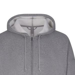 100% coton Patch personnalisé Design Heavyweight surdimensionné Full Zip Us Sweats à capuche et sweat-shirts pour hommes - Product Image 4