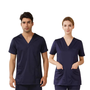 Alta calidad transpirable mujeres Joggers estiramiento enfermería médico Scrub 2 piezas personalizado Spandex Jogger Hospital Scrub uniformes conjunto - Product Image 5