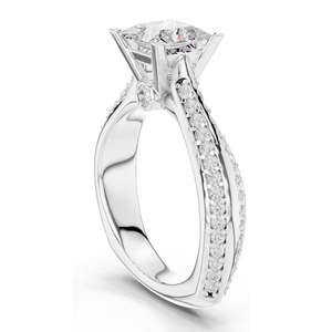 แหวนเพชรทรงปรินเซสคัท 2.59 กะรัต สำหรับผู้หญิง ความใส VVS-VS สี EF ทอง 18KT, 14KT, 10KT และเงิน 925 สีโรสโกลด์, สีเหลือง, สีขาว - Product Image 5