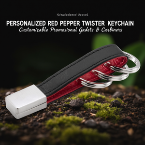Portachiavi Personalizzato a Forma di Peperoncino Rosso, Gadget Promozionali e Moschettoni Personalizzabili - Product Image 3