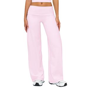 Pantalon de yoga à jambes larges pour la course et le fitness, vêtements de sport, pantalon de yoga à séchage rapide pour femme, vente chaude - Product Image 5