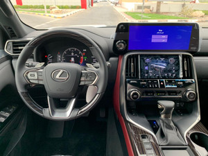 พวงมาลัย LX600 2022 Lexus AWD Drive SUV สำหรับเบาะหนังครอบครัวพวงมาลัยซ้ายอะลูมิเนียมอัลลอยแร็คหลังคา