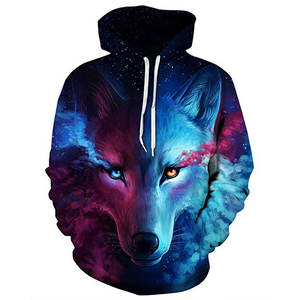 เสื้อมีฮู้ดผ้าซับลิเมชันผสม3D พิมพ์ลาย3D - Product Image 1