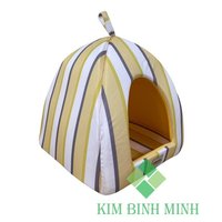 Lit pour animaux de compagnie de luxe XL en forme de tente pour chiens, écologique, 100% coton imprimé, confortable, facile à laver, haute qualité, livraison mondiale