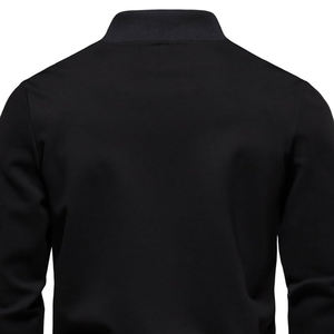 Chaqueta de béisbol universitaria de algodón con estampado de logotipo personalizado para hombre - Product Image 4