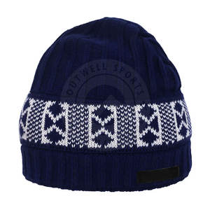 Nouveau design 100% laine bas prix bonnet chapeaux OEM Service vente en gros Jacquard sur mesure bonnet chapeaux - Product Image 1