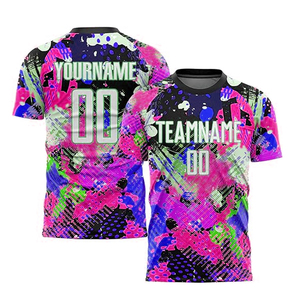Uniforme d'équipe haute pour hommes, maillots de football à manches courtes, numéro de nom, ensembles de l'équipe de France 100% polyester, technique de coupe automatisée - Product Image 5