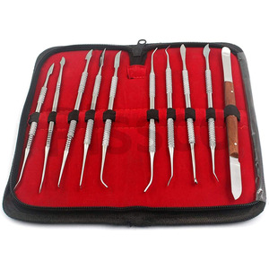 Juego de Herramientas para Esculpir Cera PISSCO, Juego de Herramientas Dentales para Esculpir Cera, Juego de Instrumentos para Esculpir Cera, Acero Inoxidable, Logotipo Personalizado - Product Image 1