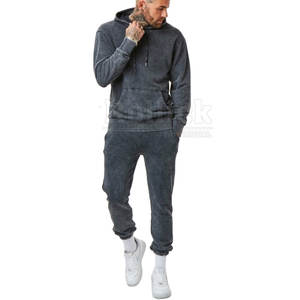 Survêtement lavage à l'acide pour hommes, personnalisé, vêtements de Jogging, bon marché, prix, survêtement - Product Image 2