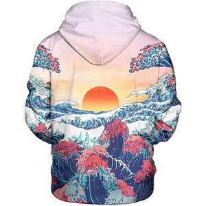 เสื้อฮู้ดแบบสวมศีรษะของผู้ชายเสื้อสเวตเตอร์มีฮู้ดแบบซับลิเมชันทำจากโพลีเอสเตอร์100% 2022สำหรับฤดูหนาว - Product Image 2