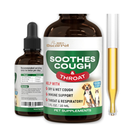 Liquide de soutien contre la toux-Soulagement de la toux sèche et humide Soulagement des allergies aux animaux de compagnie-pour les chiens de toutes races et tailles