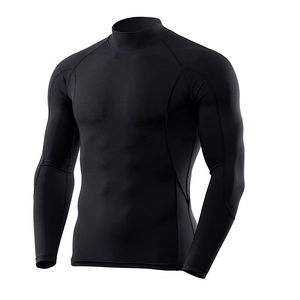 Camisas de compresión personalizadas para hombre al por mayor, camisetas de manga larga de secado rápido para gimnasio, camisetas deportivas Anti-UV para correr - Product Image 5