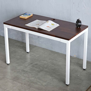 Uconcept HBWD021 120x60cm Acacia Wood and Bamboo <b>Desk</b> with Wooden Legs <b>Portable</b> Assembly Required for Home Office or Hotel Use - Product Image 2