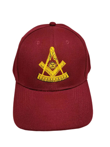 Gorra de Béisbol Past Master Mason, Gorra Masónica Color Granate con Emblema de los Masones, Gorra de Béisbol Bordada para Hombre, Gorras Personalizadas de Hip Hop - Product Image 5