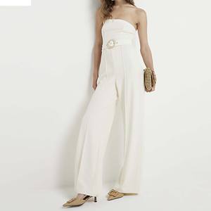 Breathable Embroidery <b>Jumpsuit</b> Playsuit Bodysuits Regular Autumn Short Halter Sexy Sleeveless Rompers Women <b>Jumpsuit</b> 100% Cotton - Product Image 1