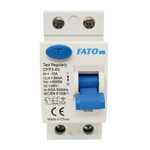 Disjoncteur différentiel FATO 2 pôles 10A 30mA pour usage domestique - Product Image 1