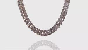 Cadena de eslabones cubanos de plata de lujo totalmente helado D Color VVS tachonado Moissanite Diamond Tester para boda - Product Image 6