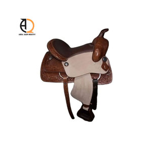 Selle anglaise de haute qualité, selles de cheval western en cuir avec motifs en relief - Product Image 1