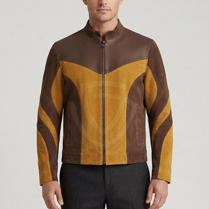 High Quality <b>Suede</b> <b>Leather</b> <b>Jacket</b> For Men With Premium Soft Finish Classic Styling Durable Construction And All Season - Product Image 3