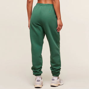100% coton tricoté femmes pantalons vert haute qualité tricoté femmes pantalons décontracté confortable dames pantalon OEM disponible - Product Image 2
