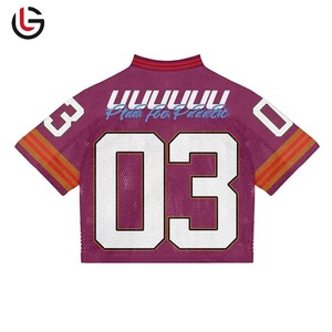 Fútbol americano personalizado tejido transpirable malla calle hueco FÚTBOL Camisetas para hombres deportes - Product Image 2