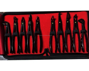 WORLD PRECISION SURGICAL Kit chirurgical manuel d'extraction dentaire en argent, 10 pièces, en acier inoxydable, avec poignée ergonomique, CE - Product Image 1