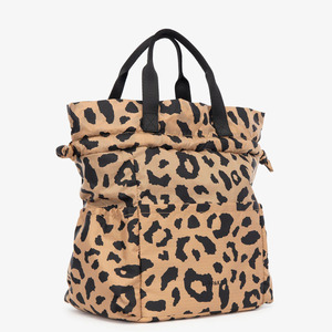 Bolsa de Almuerzo Aislada Reutilizable Ecológica Cheetah para Mujer, Impermeable, de Nailon, con Cierre de Cordón, Tamaño Grande para el Trabajo y la Oficina - Product Image 5