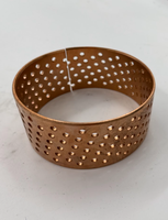 Atcovi 0500453620 Palier lisse en bronze enveloppé, douilles à huile diamantées, usiné de haute précision pour l'exploitation minière et la construction lourdes