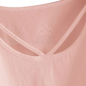 T-shirt à manches courtes pour femme, sur mesure, léger, couleur unie, col rond, crop top, à prix raisonnable - Product Image 3